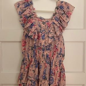 Love shack fancy colorful pink dress